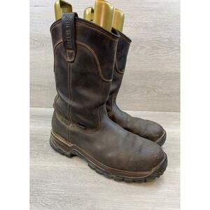 Irish‎ Setter 83906 Pull On Work Boots Men's Brown 13D Leather Vibram Sole EH
